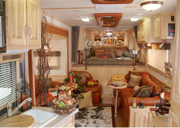 Interior of a Sundowner Trailer